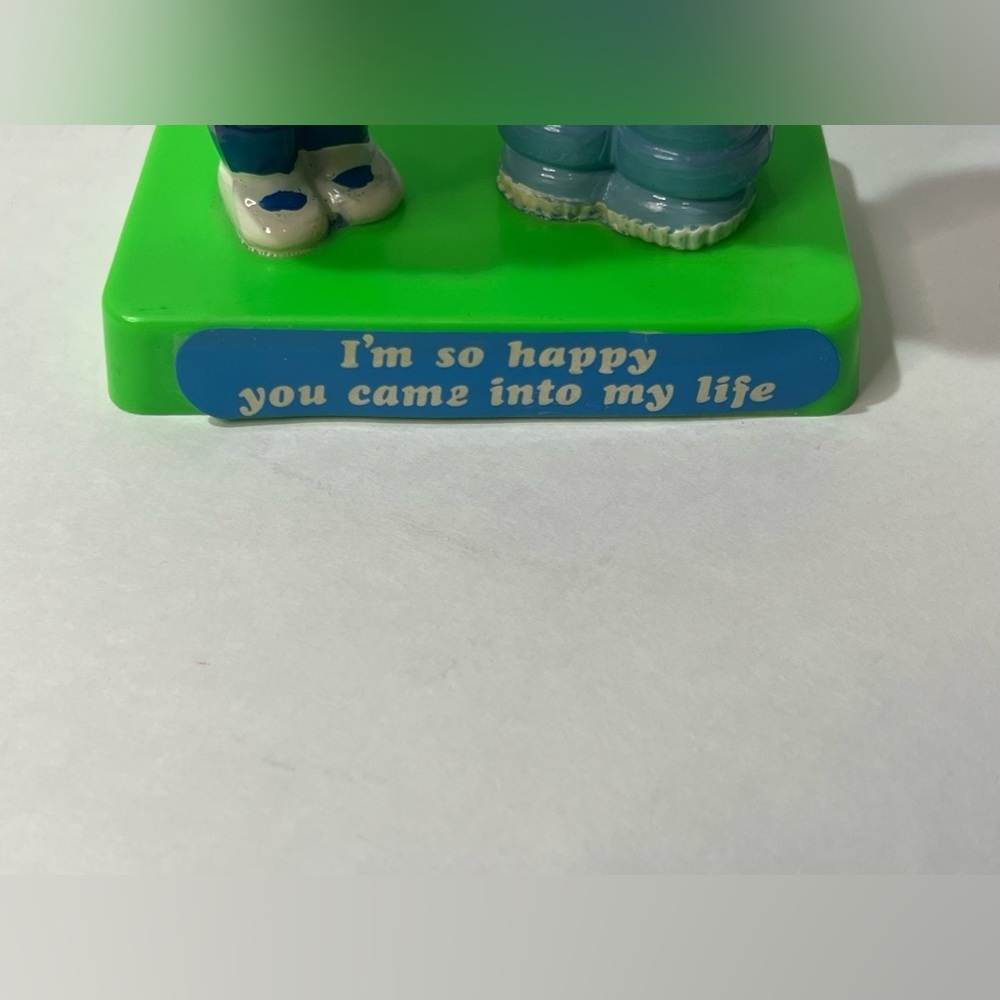 Vintage 1971 Berries Im So Happy You Came Into My Life Couple Figurine MCM - Picture 8 of 12